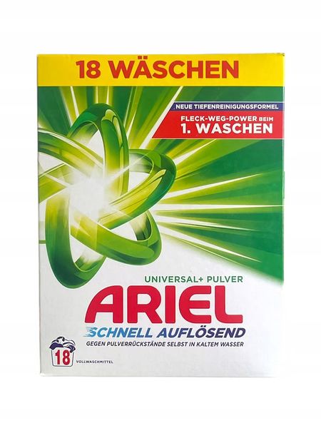 ARIEL UNIVERSAL SCHNELL AUFLOSEND PROSZEK DO PRANIA 18 PRAŃ