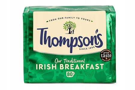 THOMPSON'S IRISH BREAKFAST IRLANDZKA HERBATA CZARNA 80 TOREBEK