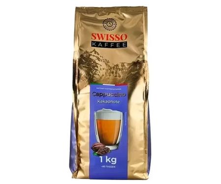 SWISSO KAFFEE CAPPUCCINO KAKAONOTE 1kg