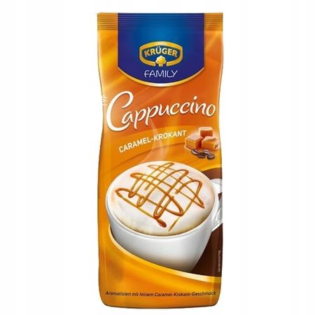 KRUGER CAPPUCCINO CARMEL KROKANT 500G