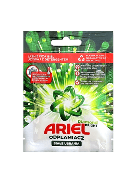 ARIEL DIAMOND BRIGHT ODPLAMIACZ DO TKANIN SASZETKA 30G