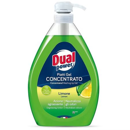 DUAL POWER PIATTI GEL LIMONE SKONCENTROWANY PŁYN DO MYCIA NACZYŃ 1L