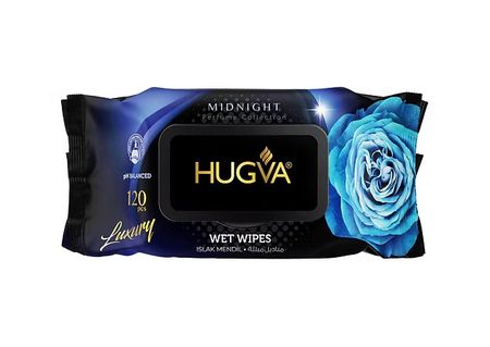 HUGVA LUXURY WET WIPES MIDNIGHT LUKSUSOWE CHUSTECZKI NAWILŻANE 120 SZT.
