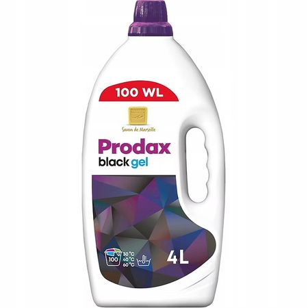 PRODAX BLACK GEL ŻEL DO PRANIA CZARNYCH TKANIN 100 PRAŃ 4L