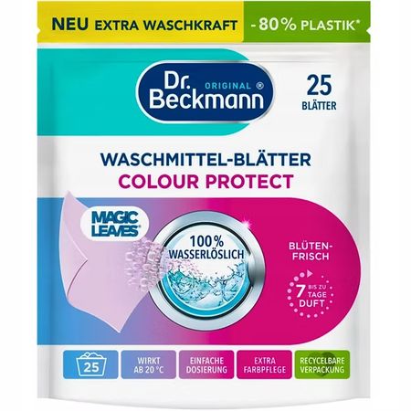 DR BECKMANN COLOUR PROTECT WASCHMITTEL BLATER CHUSTECZKI PIORĄCE 25 SZT.