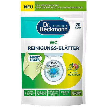 DR BECKMANN WC REINIGUNGS-BLATTER CHUSTECZKI DO CZYSZCZENIA WC 20 SZT.