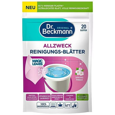 DR BECKMANN ALLZWECK SPRING FRESH CHUSTECZKI DO MYCIA PODŁÓG 20 SZT.
