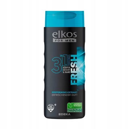 ELKOS MEN 3IN1 FRESH MĘSKI ŻEL POD PRYSZNIC 300ML