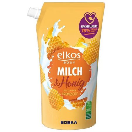 ELKOS MILCH & HONIG MYDŁO W PŁYNIE MLEKO & MIÓD UZUPEŁNIENIE 1L