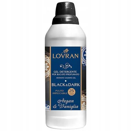 LOVRAN BLACK & DARK ARGAN & VANIGLIA PERFUMOWANY ŻEL DO PRANIA 1L