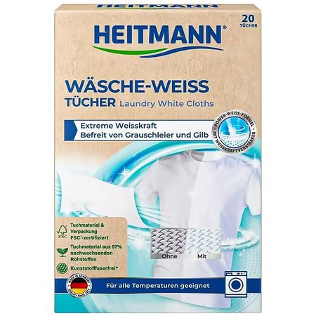 HEITMANN CHUSTECZKI WYBIELAJĄCE 20 SZT.