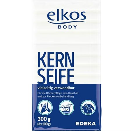 ELKOS KERN SEIFE SZARE MYDŁO 3 X 100G