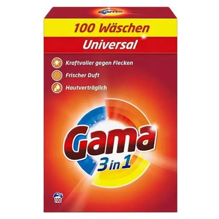 GAMA UNIVERSAL PROSZEK DO PRANIA 100 PRAŃ 6KG