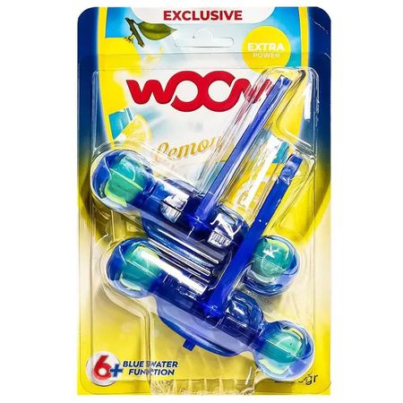 WOOM LEMON ZAWIESZKA BARWIĄCA DO WC 2 X 55G