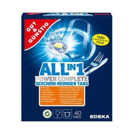GG ALL IN 1 POWER COMPLETE TABLETKI DO ZMYWARKI 40 SZT.