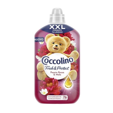 COCCOLINO FRSESH & PROTECT PEONIA ROSA & MELA PERFUMOWANY KONCENTRAT DO PŁUKANIA 76 PRAŃ