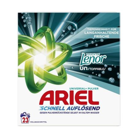 ARIEL UNIVERSAL TOUCH OF LENOR UNSTOPPABLES PROSZEK DO PRANIA 23 PRANIA 