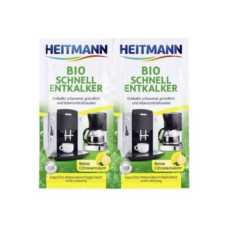 HEITMANN BIO SCHNELL ENTKALKER ODKAMIENIACZ BIO W PROSZKU DO EKSPRESÓW 2 x 25G