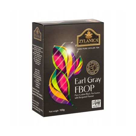 ZYLANICA EARL GREY FBOP HERBATA CZARNA LIŚCIASTA 100G