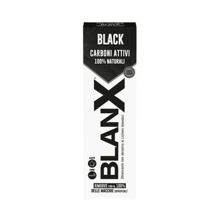 BLANX BLACK CARBONI ATTIVI PASTA WYBIELAJĄCA 100% NATURALNEGO AKTYWNEGO WĘGLA