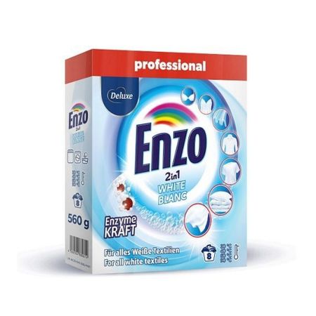 ENZO WHITE 2IN1 PROSZEK DO PRANIA BIAŁYCH TKANIN 8 PRAŃ 560G