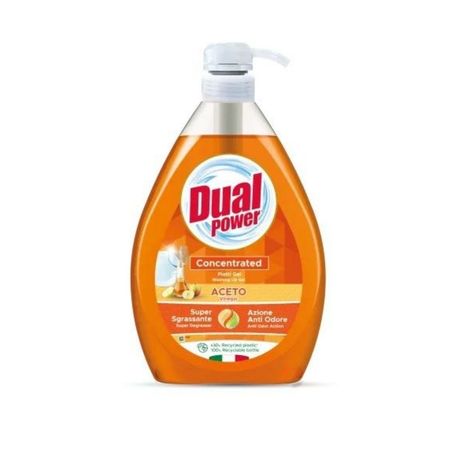 DUAL POWER PIATTI GEL CONCETRATO ACETO PŁYN DO MYCIA NACZYŃ KONCETRAT Z OCTEM 1L