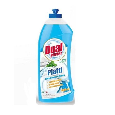DUAL POWER PIATTI BICABONATO E MENTA PŁYN DO MYCIA NACZYŃ 1L