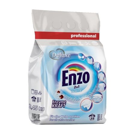 ENZO WHITE 2 IN 1 PROSZEK DO PRANIA BIAŁEGO 35 PRAŃ 2,45KG