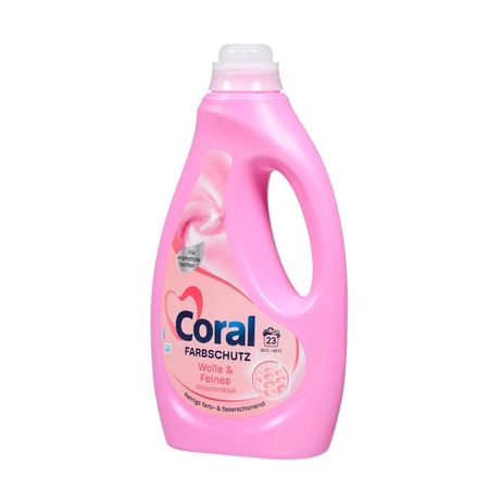 CORAL FARBSCHUTZ WOLLE & FEINES WASCHMITEL ŻEL DO PRANIA WEŁNY I TKANIN DELIKATNYCH 23 PRANIA 1,15L