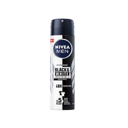 NIVEA MEN BLACK & WHITE INVISIBLE DEZODORANT ANTYPERSPIRANT MĘSKI 150ML