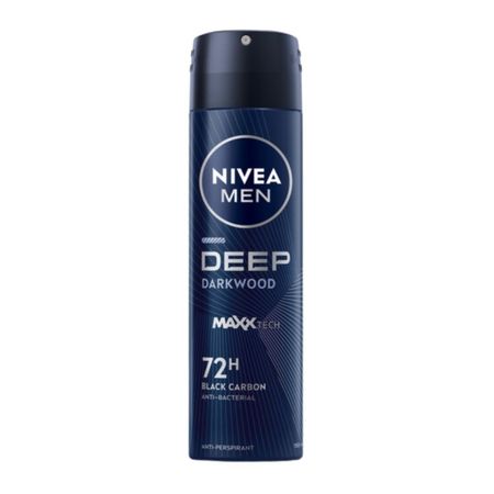 NIVEA MEN DEEP DARKWOOD MAXXTECH 72H BLACK CARBON ANTYPERSPIRANT SPRAY MĘSKI 150ML