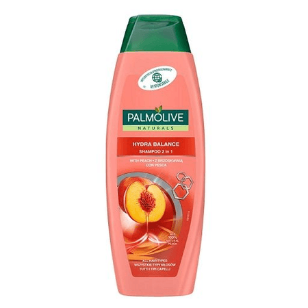 PALMOLIVE NATURALS HYDRA BALANCE WHITH PEACH SZAMPON DO WŁOSÓW BRZOSWINIOWY 350ML