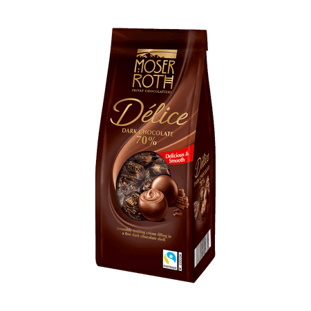 MOSER ROTH DELICE CIEMNA CZEKOLADA PRALINY Z NADZIENIEM 140G