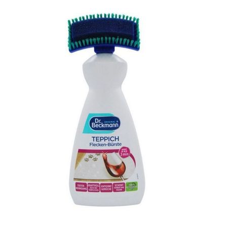 DR BECKMANN TEPPICH FLECKEN BURSTE PŁYN DO ODPLAMIANIA DYWANÓW I TAPICERKI ZE SZCZOTKĄ 650ML