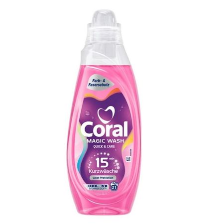 CORAL COLOR MAGIC WASH QUCK & CARE ŻEL DO PRANIA 21 PRAŃ 840ML