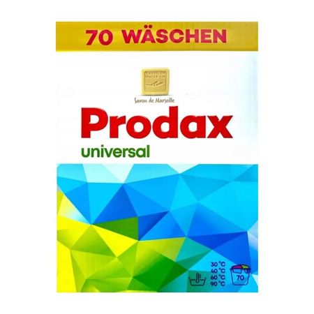 PRODAX UNIVERSAL PROSZEK DO PRANIA Z MYDŁEM MARSYLSKIM 70 PRAŃ 4,55KG