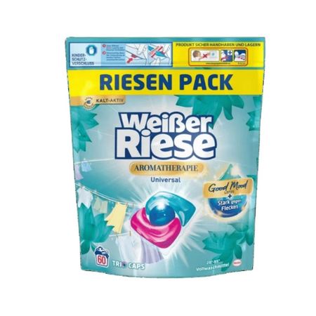 WEISER RIESE UNIVERSAL TRIO CAPS 3IN1 KAPSUŁKI DO PRANIA 60 SZT.