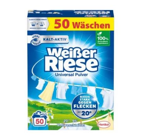 WEISER RIESE UNIVERSAL PROSZEK DO PRANIA 50 PRAŃ 2,5KG