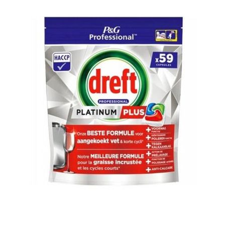 DREFT PROFESSIONAL PLATINUM PLUS KAPSUŁKI DO ZMYWANIA 59 SZT.