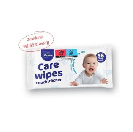 DELUXE CARE WIPES FECHTTUCHER CHUSTECZKI NAWILŻĄNE BABY CARE 56 SZT.