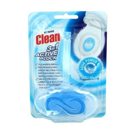 CLEAN 3IN1 ACTIVE BLOCK AQUA ZAWIESZKA DO WC