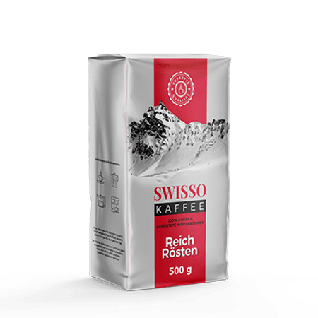 SWISSO KAFFEE REICH ROSTEN KAWA MIELONA 500G