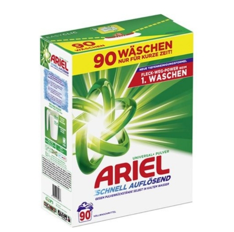 ARIEL UNIVERSAL SCHNELL AUFLOSEND PROSZEK DO PRANIA 90 PRAŃ 4,95KG